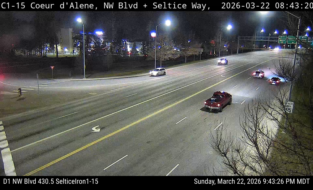 Northwest Blvd Seltice Ironwood live webcam