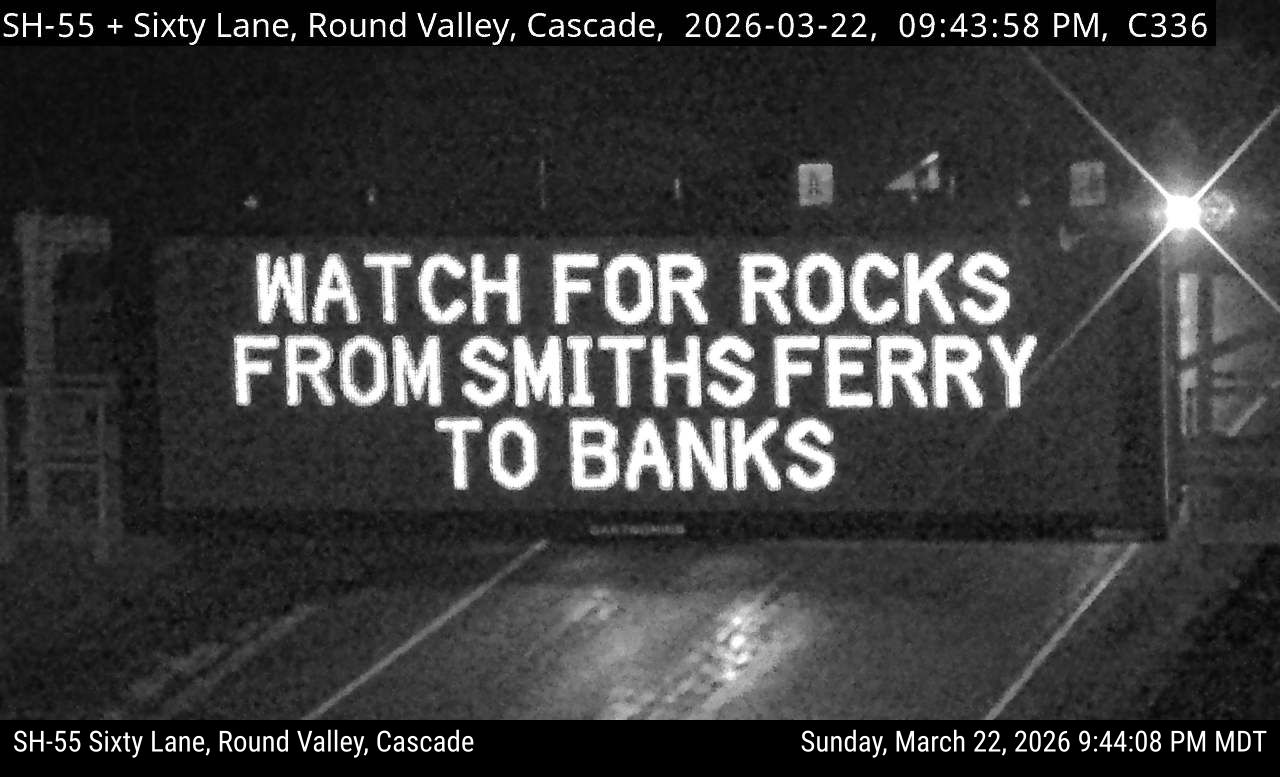 SH-55 at Round Valley, Cascade live webcam