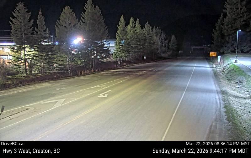 Hwy 3, Creston, BC live webcam