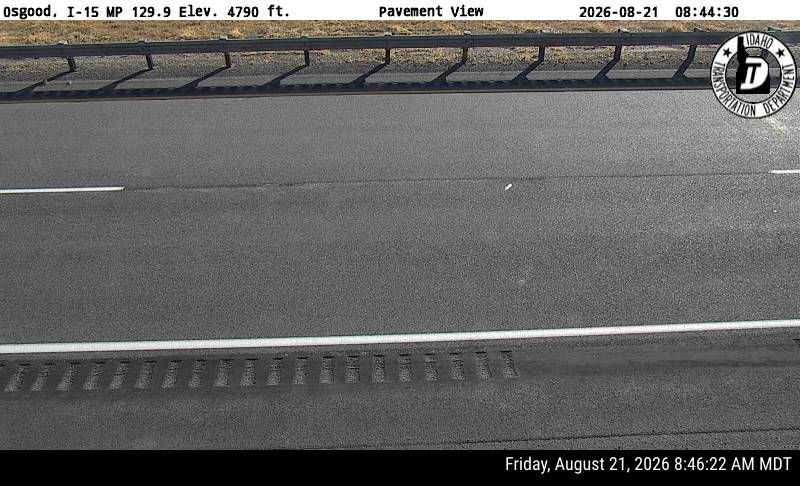 Webcam view of I-15 near Osgood, Idaho