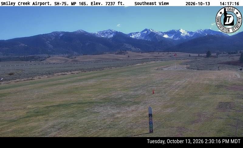 SH-75 Smiley Creek Airport, view 1