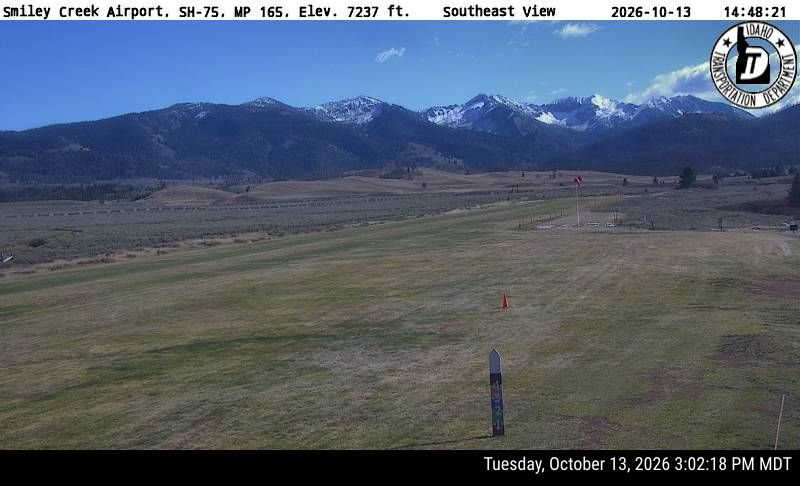 SH-75 Smiley Creek Airport, view 1
