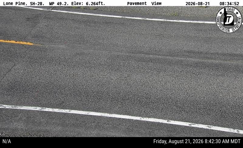 Lone Pine Webcam on SH-28 Near Leadore, Idaho - roadway