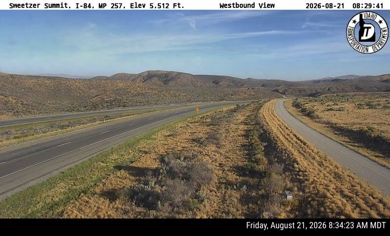 I-84 Sweetzer Summit Webcam in Idaho - westbound