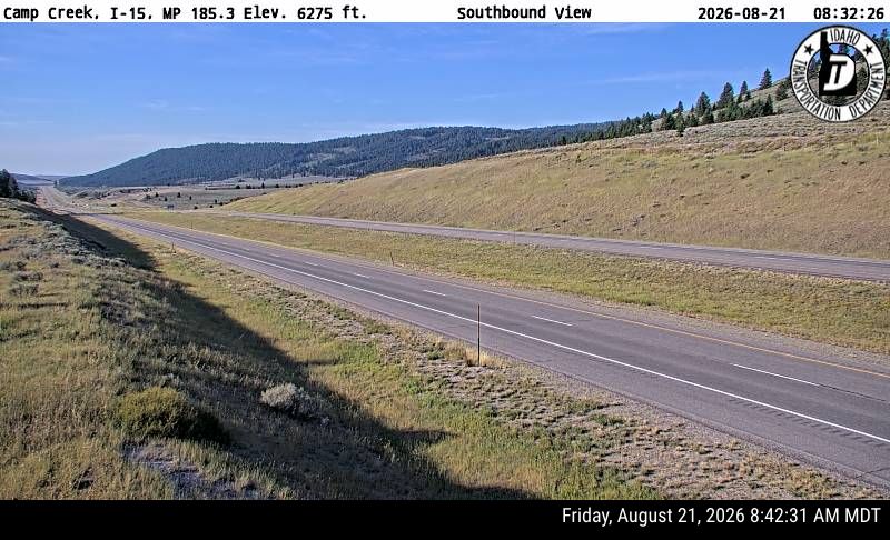 Webcam view of I-15 at Camp Creek, Idaho