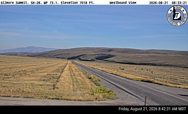 Gilmore Summit Webcam on SH-28 - westbound