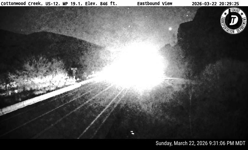 US-12 Cottonwood Creek live webcam