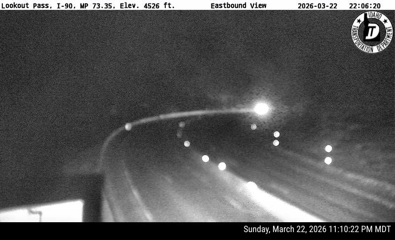 I-90 Lookout Pass live webcam