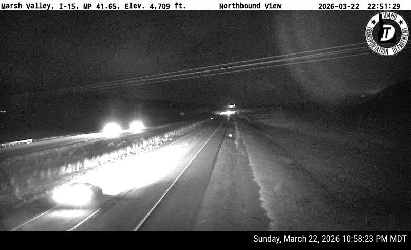 I-15 Marsh Valley live webcam
