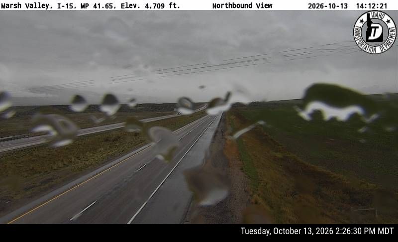I-15 Marsh Valley, view 1