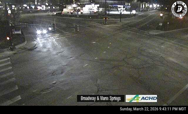 Broadway & Warm Springs & Idaho Main Ave B live webcam