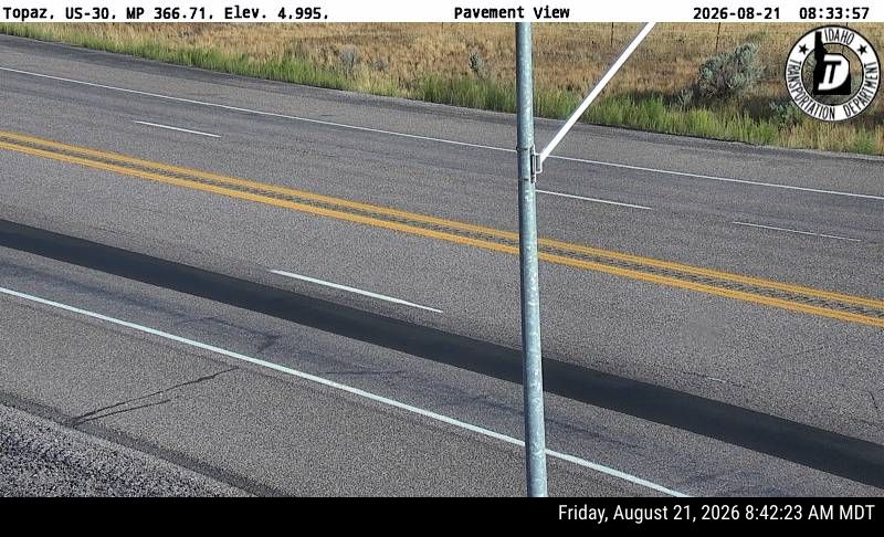 Topaz Webcam on US-30 Near Lava Hot Springs, Idaho - roadway