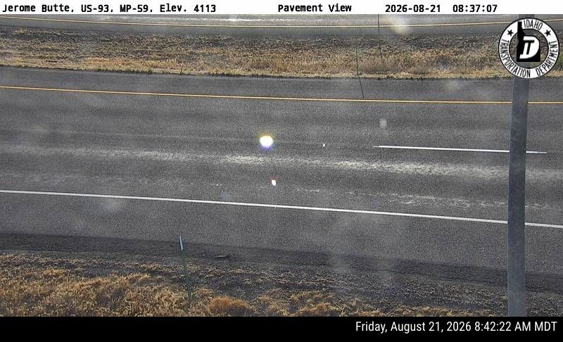 Webcam view of Jerome Butte Webcam on US-93 Near Jerome, Idaho - roadway