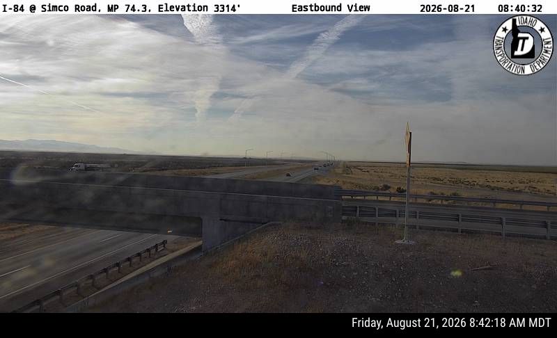 Webcam view of I-84 at Simco Road in Idaho