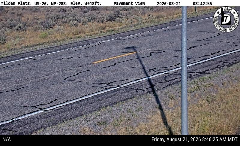 US-26 Tilden Flats Webcam Near Blackfoot, Idaho - roadway