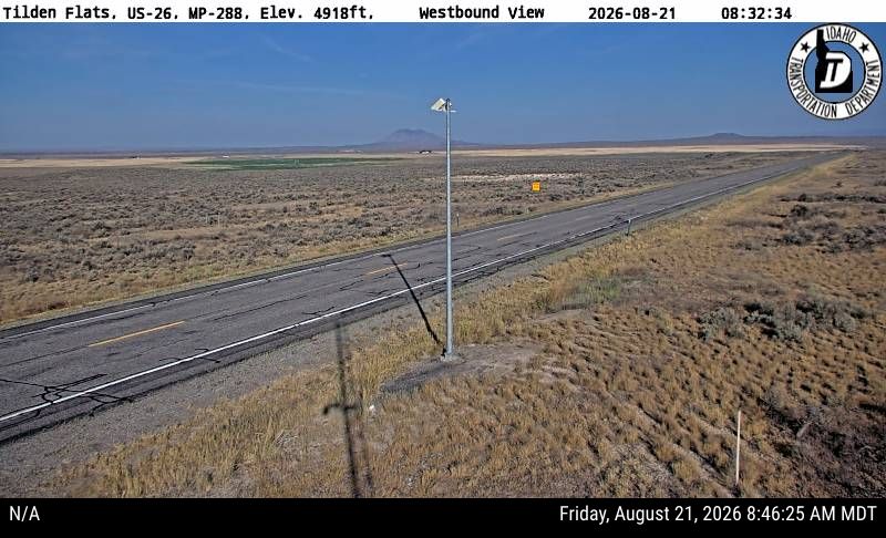 US-26 Tilden Flats Webcam Near Blackfoot, Idaho - west view