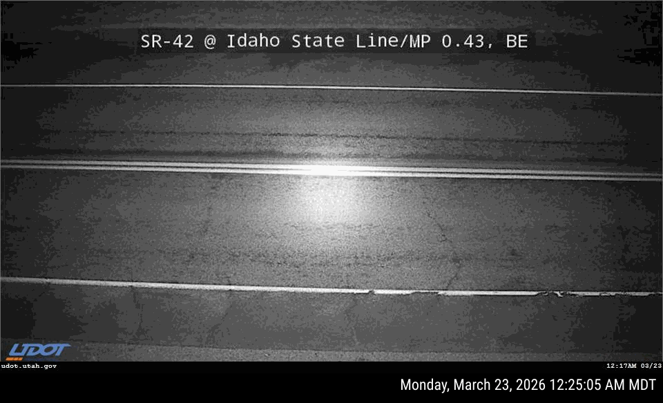 Local SR-42: Idaho State Line, UT live webcam