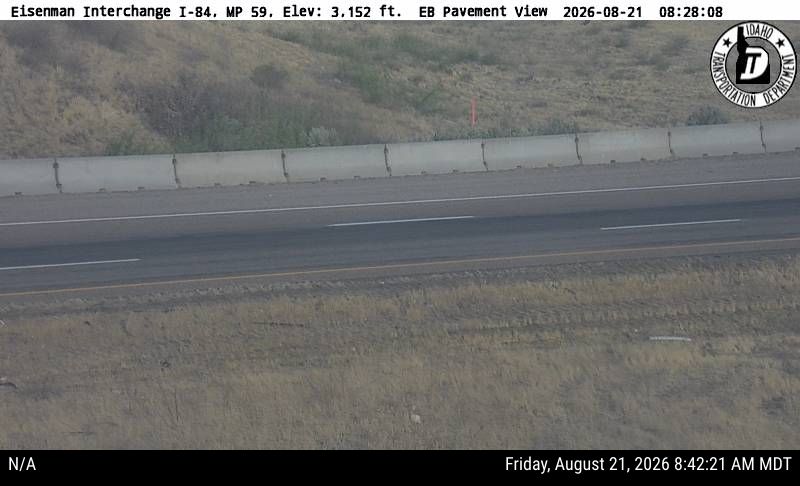 I-84 Eisenman Interchange Webcam (MP 59) Idaho – roadway view