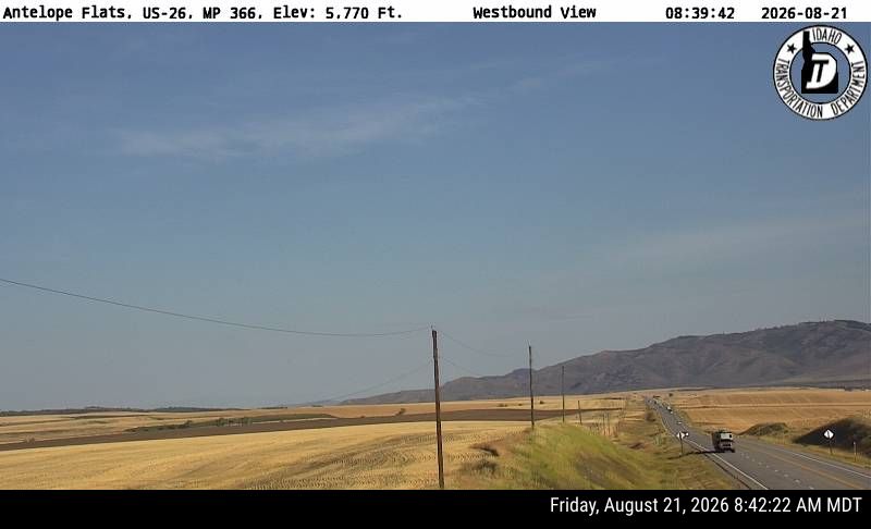 US-26 Antelope Flats Webcam Near Ririe, Idaho – westbound