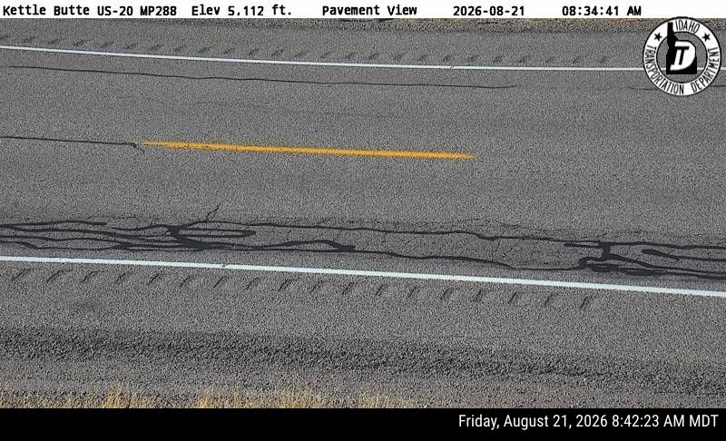 US-20 Kettle Butte Webcam Near Atomic City, Idaho - roadway