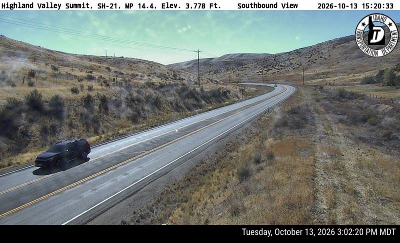 SH-21 Highland Valley Summit, view 3