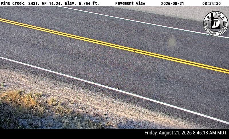 Pine Creek Webcam on SH-31 - roadway